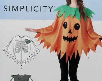 Simplicity Sewing Pattern 9169, Misses' Character Poncho Costumes, Uncut/FF, One Size