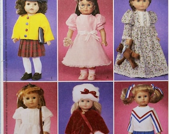 McCall's Sewing Pattern 3900, Doll Clothes Sewing Pattern for 18" Dolls, Uncut/FF