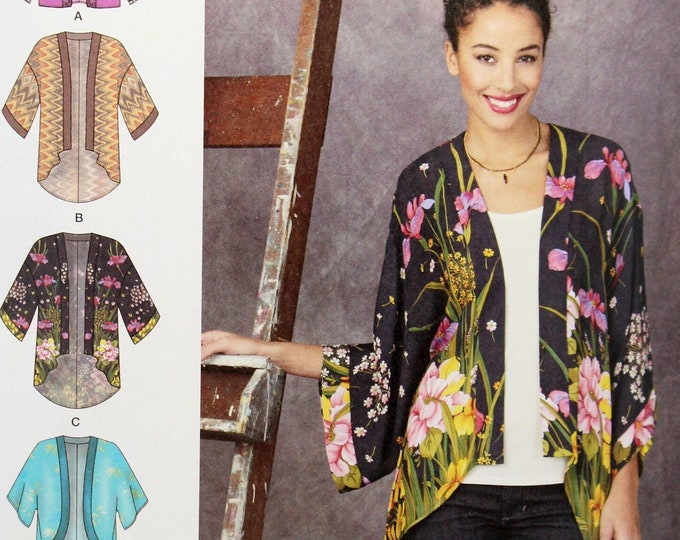 Simplicity Sewing Pattern 1318 Misses Easy Kimono Jackets Uncut/ff