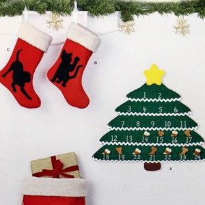 Simplicity Sewing Pattern R10356, Holiday Countdown Calendar, Stockings and Gift Bag for Pets,  Uncut/FF, Simplicity 9038