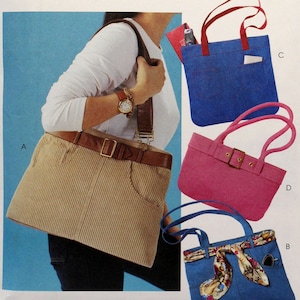 McCall&#39;s Sewing Pattern 4117, Misses&#39; Handbags Sewing Pattern, Uncut/FF