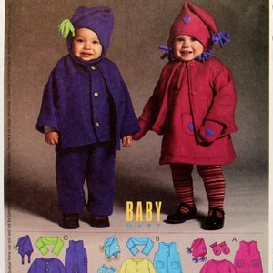 McCall&#39;s Sewing Pattern 3782, Infants&#39; Jacket, Jumper, Jumpsuit, Hats, Mittens and Scarf Sewing Pattern, Infant Sizes S M L XL, Uncut/FF