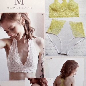 Simplicity Pattern 8229 Misses' Underwire Bras and Panties by Madalynne,  Size 32A - 42DD / XS-XL
