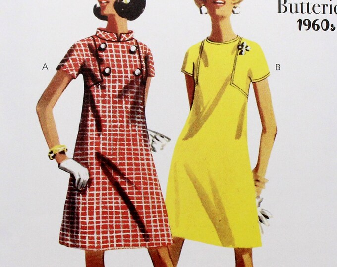 Butterick Sewing Pattern 6990, Misses' Retro Semi-fitted Dress, Uncut ...