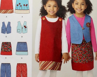 最新最全の Simplicity Vest or Top Pullover Child's 9347, Pattern Sewing 裁縫材料