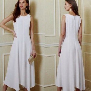 Vogue Sewing Pattern 1878, Misses&#39; Fit and Flare Dress, Uncut/FF, Misses&#39; Size 6 8 10 12 14, Tom and Linda Platt Sewing Pattern