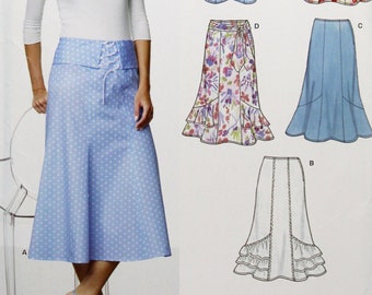 New Look Sewing Pattern 6345, Misses' Easy Below Waist Skirt, Uncut/ff ...