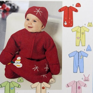 Simplicity Sewing Pattern 5720, Babies&#39; Easy Bunting, Romper and Hats, Uncut/FF, Baby Sizes XxS XS S (NB to 6 Months)