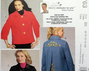 Butterick Sewing Pattern 5533, Misses' Easy Loose-fitting Jacket Sewing ...