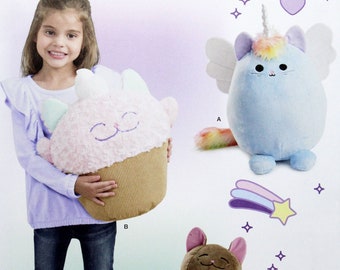 Simplicity Sewing Pattern 8667, Stuffed Kitties, Uncut/FF, Plush Cats Sewing Pattern
