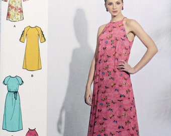 Simplicity R10593 Simplicity Sewing Pattern S0518, Misses' Dress With Pleated Skirt and ...