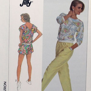 Simplicity Sewing Pattern 7952, Misses&#39; Pull-on Pants and Shorts and Pullover Knit Top, Uncut/FF, Misses&#39; Size 10 12 14 16