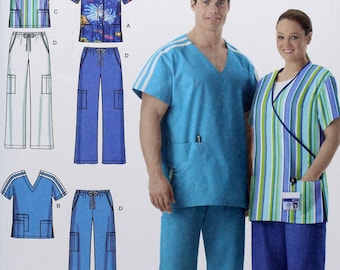 Simplicity Sewing Pattern 7052, Misses' Men's Pullover Shirt
