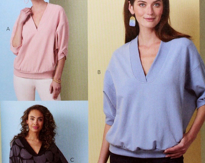 Butterick Sewing Pattern 6996, Misses' Knit Tops, Misses' Size 8 10 12 ...