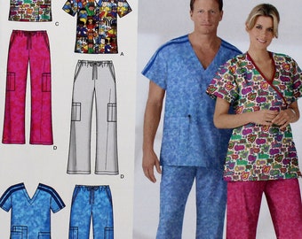 Simplicity Sewing Pattern 7052, Misses' Men's Pullover Shirt