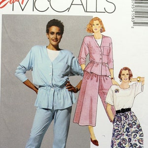 14-16-18-20-22 Easy Loose Fitting Tunic McCall's Stitch 'n Save M5788 B Sewing Pattern for Color Block Peasant Top Possible Maternity