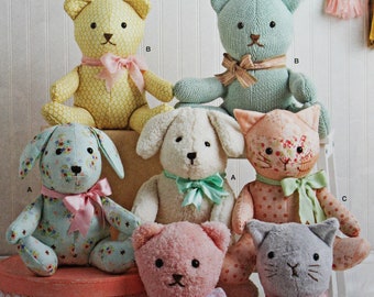 simplicity pattern 8716 stuffed animals