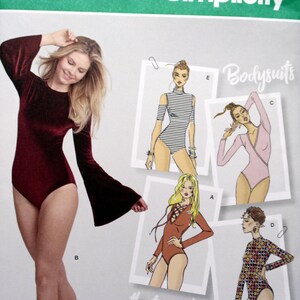 Simplicity Sewing Pattern 8513, Misses' Knit Bodysuits With Neckline and  Sleeve Options, Misses' Size XS S M L XL, Uncut/ff -  Canada
