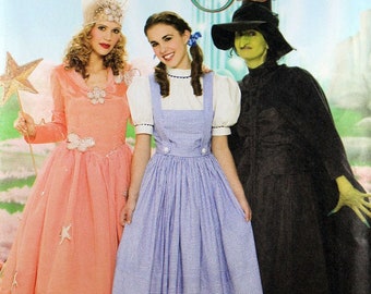 Simplicity Sewing Pattern 4136, Misses' Wizard of Oz Pattern, Glenda, Dorothy and Witch Patterns, Misses' Size 6 8 10 12, Uncut