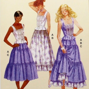 McCall&#39;s Sewing Pattern 8306, Misses&#39; Top and Skirts, Uncut/FF, Misses&#39; Size 6 8 10 12 14, McCall&#39;s M8306