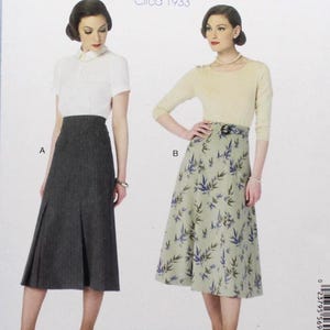McCall&#39;s Sewing Pattern 6993, Misses Skirts and Belt, Retro Style Skirt Sewing Pattern, Misses&#39; Size 6 8 10 12 14, Uncut/FF