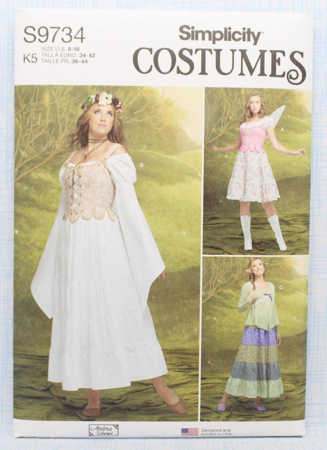 Simplicity Sewing Pattern 9734, Misses' Fairy Style Costume Pattern ...