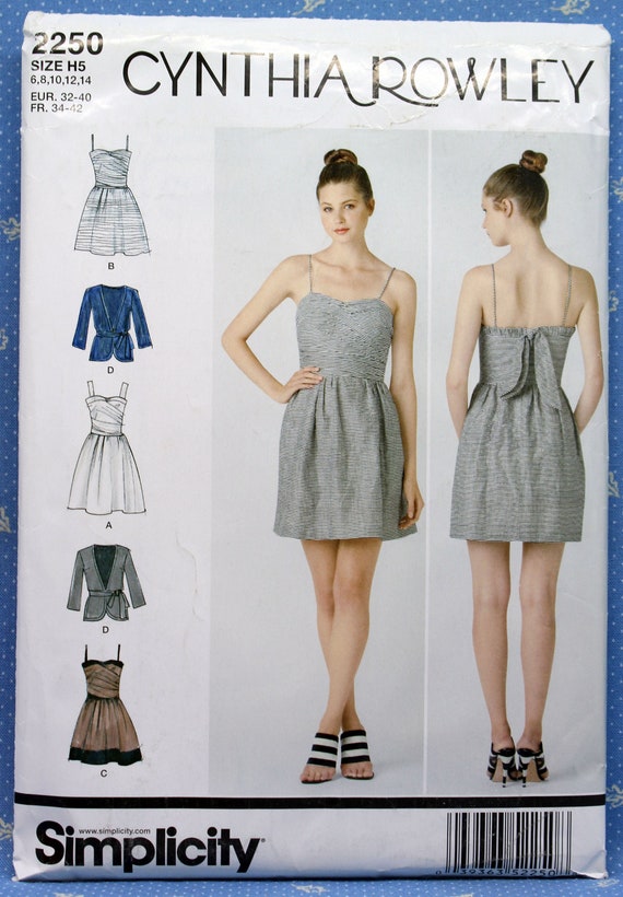 Simplicity Sewing Pattern 2250 Misses' Spaghetti Strap | Etsy