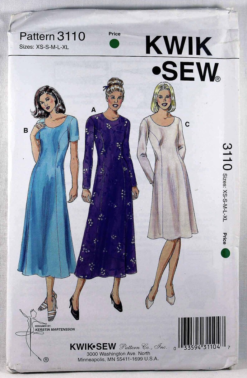 Mod bridesmaid dress Retro Flared frock and jumper sewing pattern Vogue 7899 Size 12 to 16 UNCUT