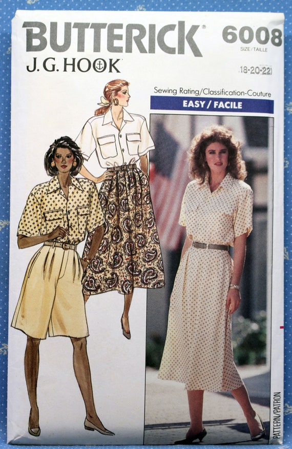 Butterick Sewing Pattern 6008 Misses' Easy Loose-fitting - Etsy