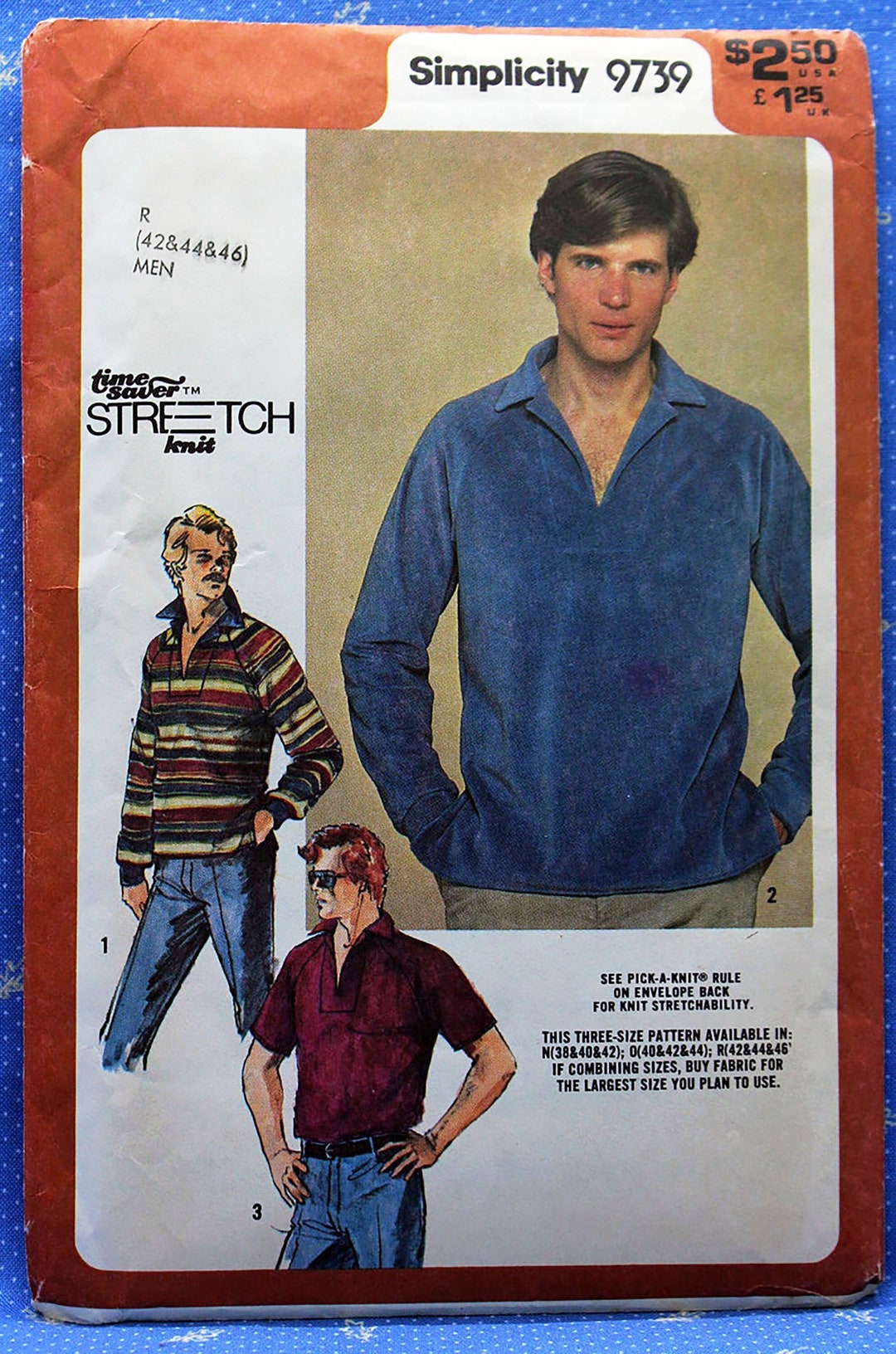 Simplicity Sewing Pattern 9739 Men's Stretch Knit - Etsy