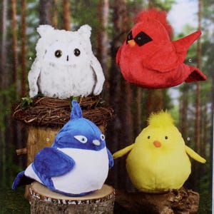 Simplicity Sewing Pattern 9972, 10&quot; Plush Birds, Uncut/FF