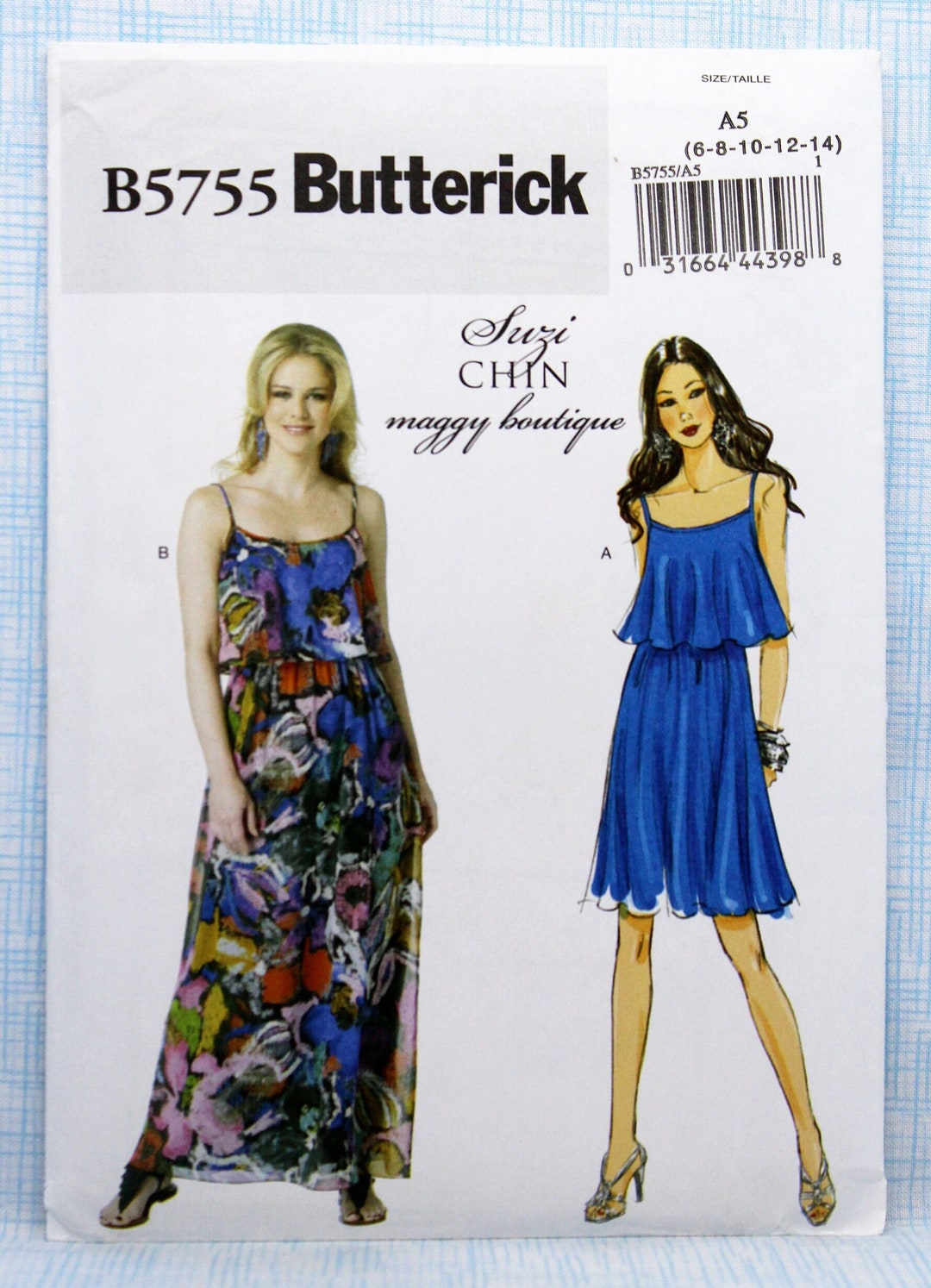 Butterick Sewing Pattern 5755, Misses' Pullover Dress With Shoulder ...