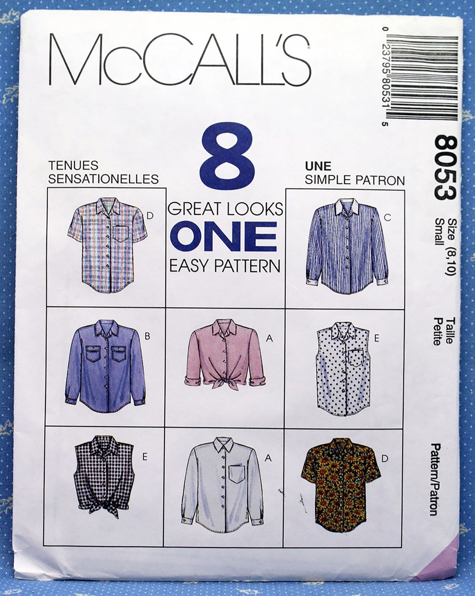 Mccall's Sewing Pattern 8053 Misses' Classic Easy | Etsy