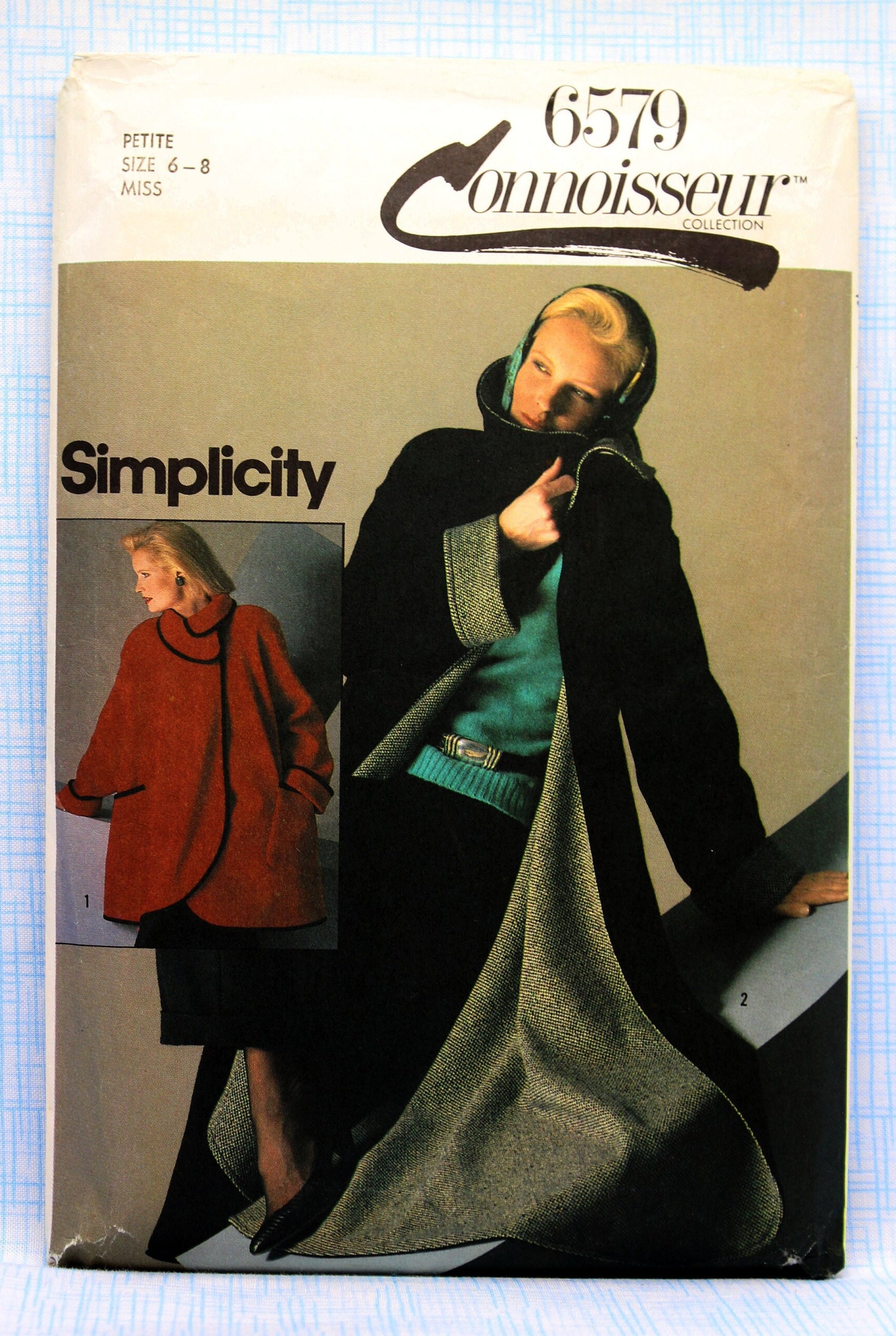 Simplicity Sewing Pattern 6579, Misses' Bias Coat Sewing Pattern