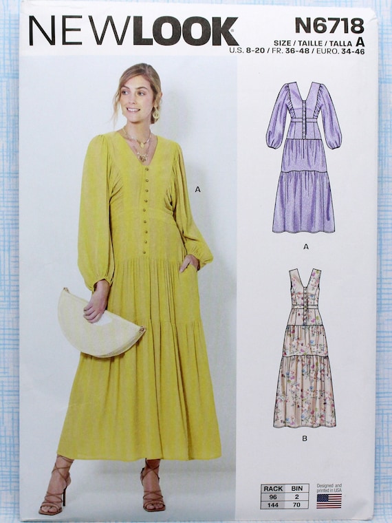 knee length dresses for ladies New Look Dress, Top and Skirt N6729 – The Fold Line main image 1