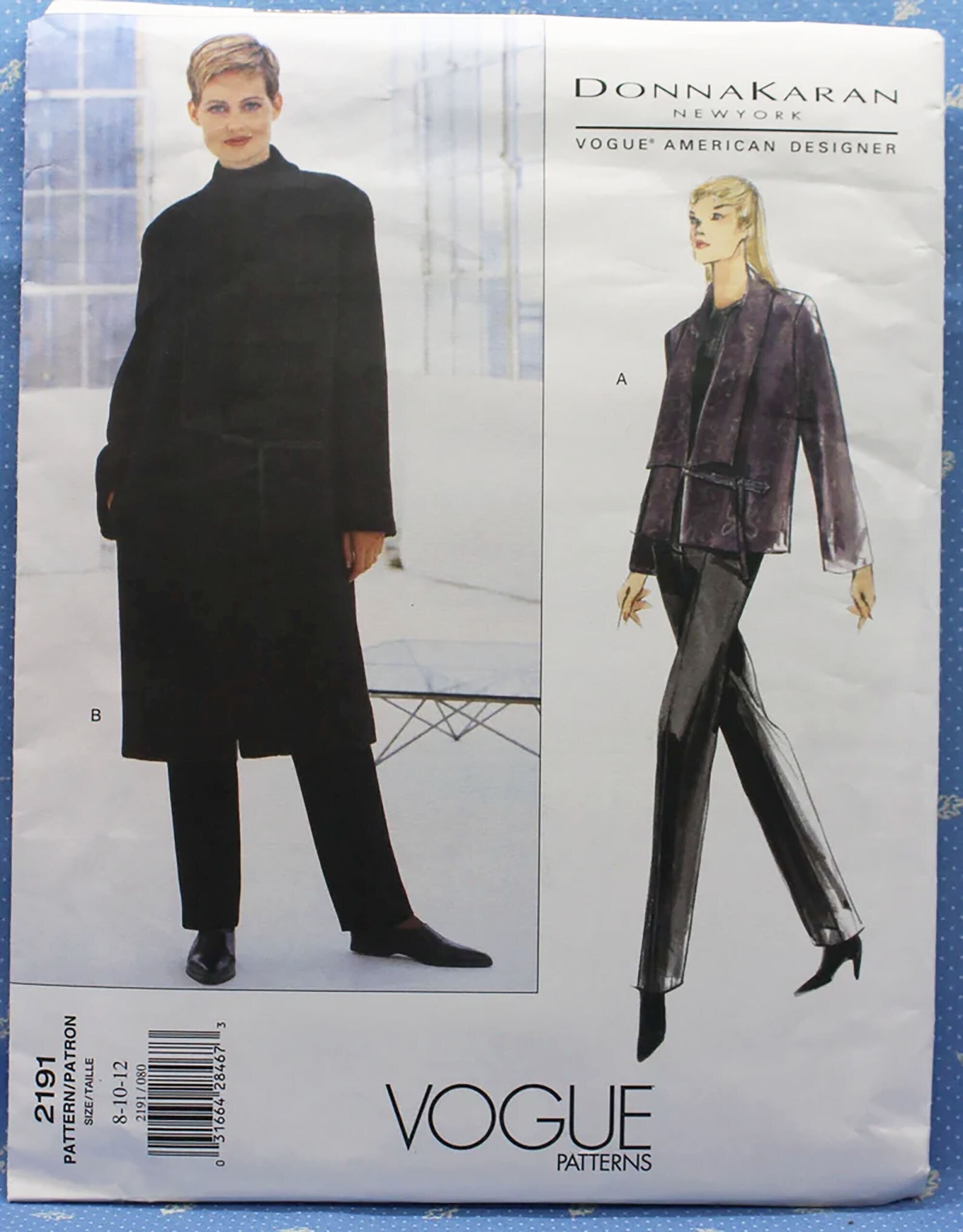 Vogue Sewing Pattern 2191 Misses' Loose-fitting Lined - Etsy