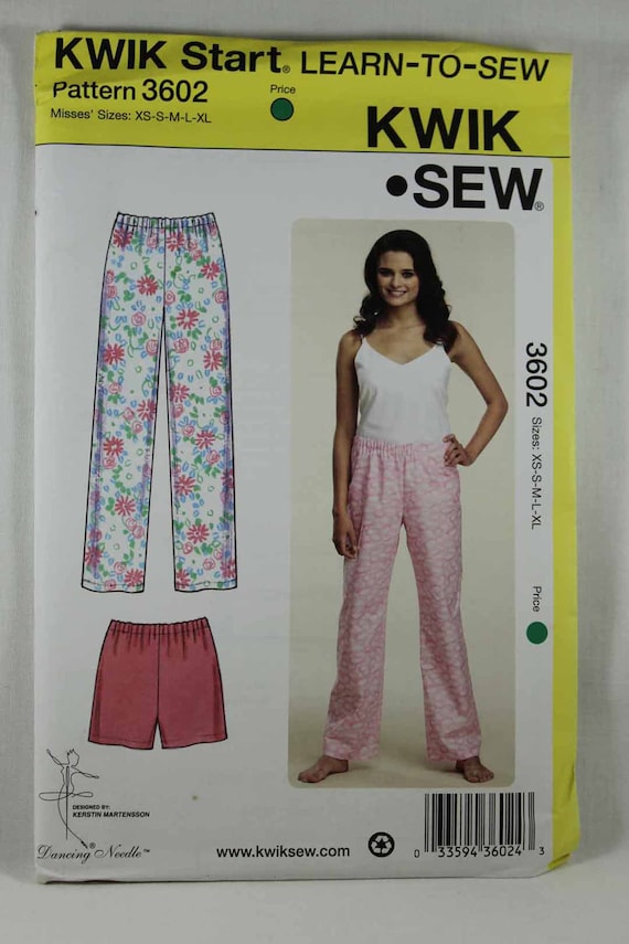 Kwik Sew 4072 Misses Pajamas Camisole Pants Nightgown Sewing Pattern Sz XS-XL