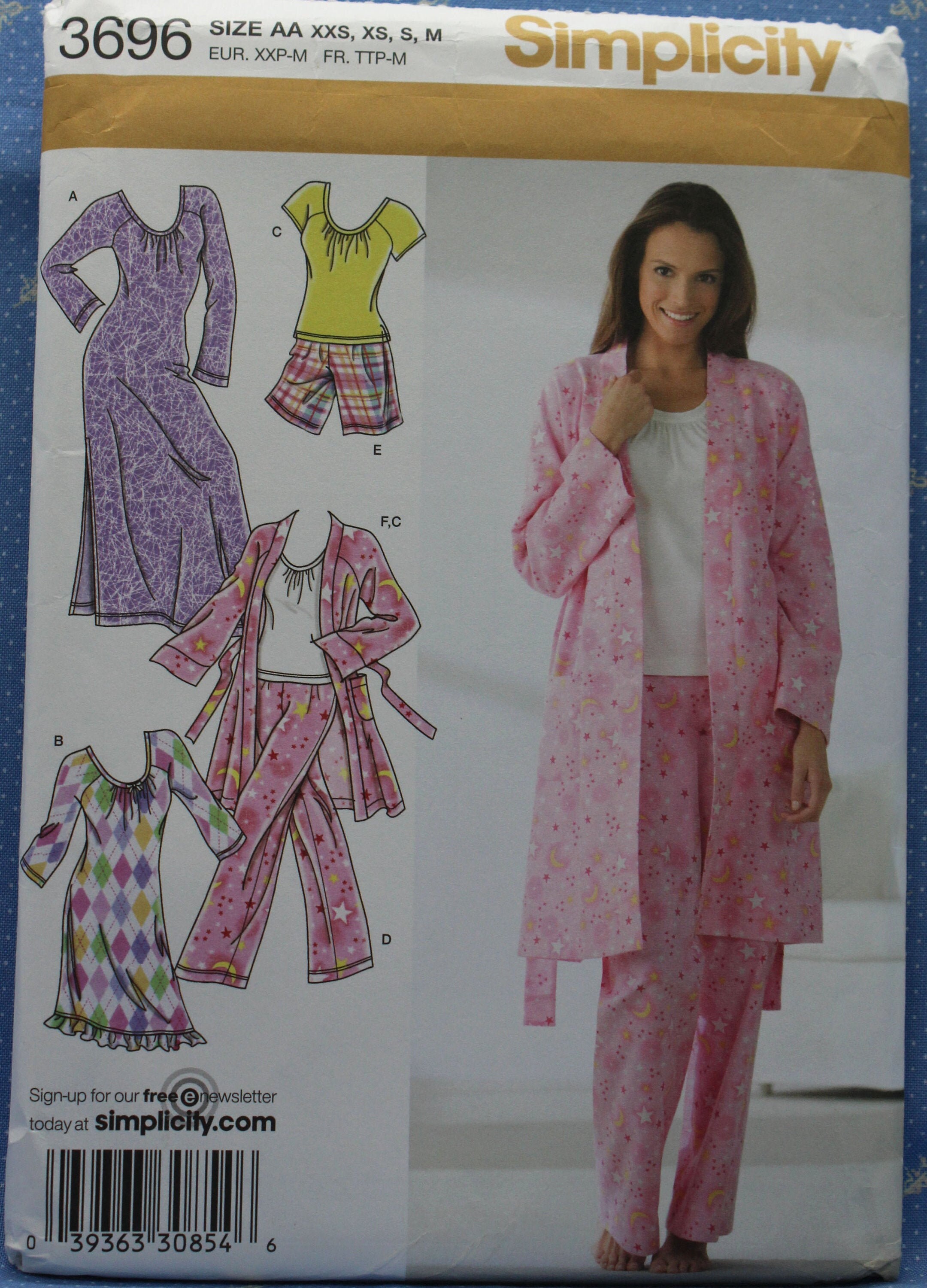 Misses' Short Knit Pajamas Sewing Pattern Kwik Sew 1850 Uncut/Unopened Misses' Size XS S M L Misses' Short Knit Pajamas Sewing Pattern Kwik Sew 1850 Uncut/Unopened Misses' Size XS S M L