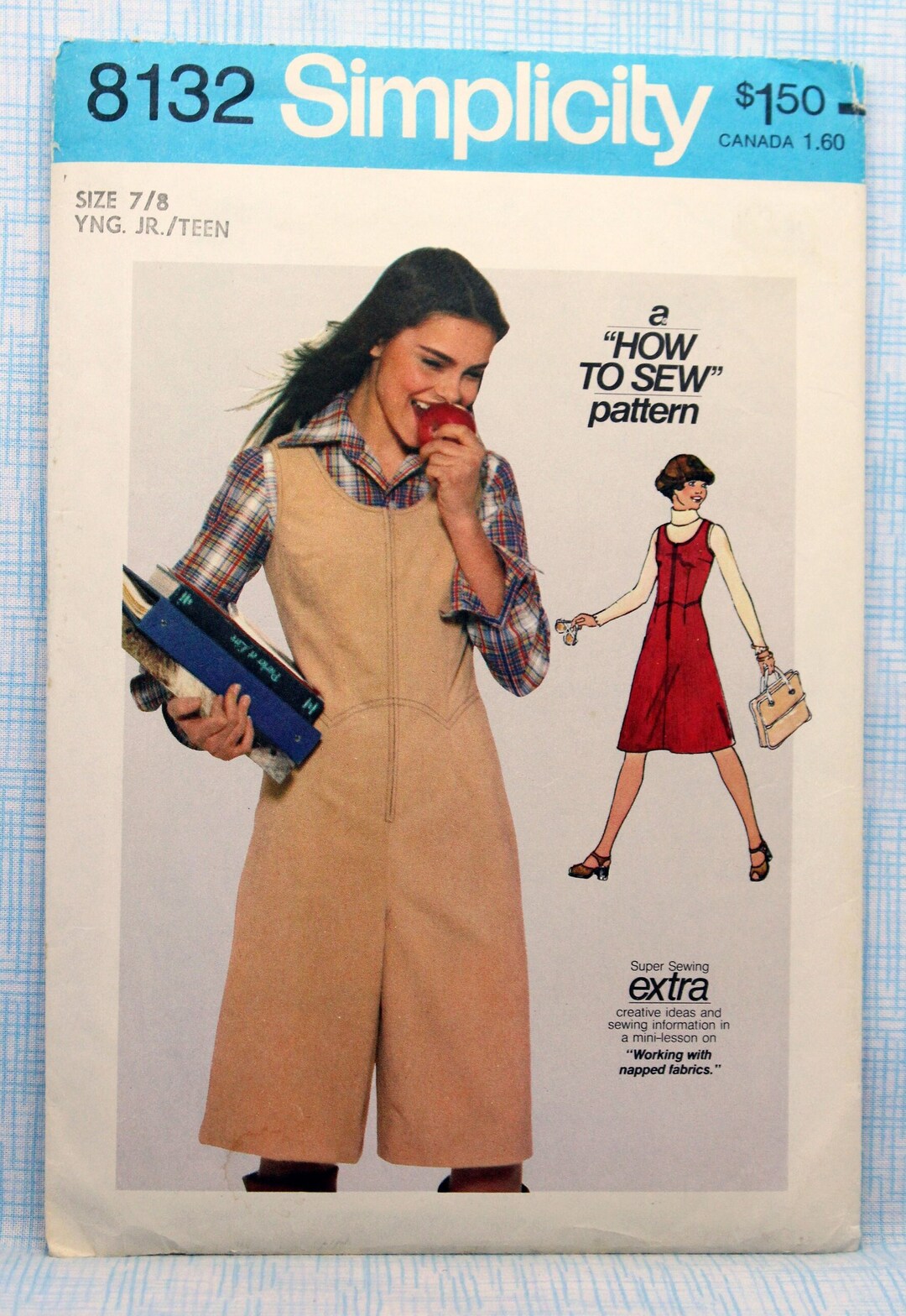 Simplicity Sewing Pattern 8132, Jr/teen Jumper and Culotte Jumper ...