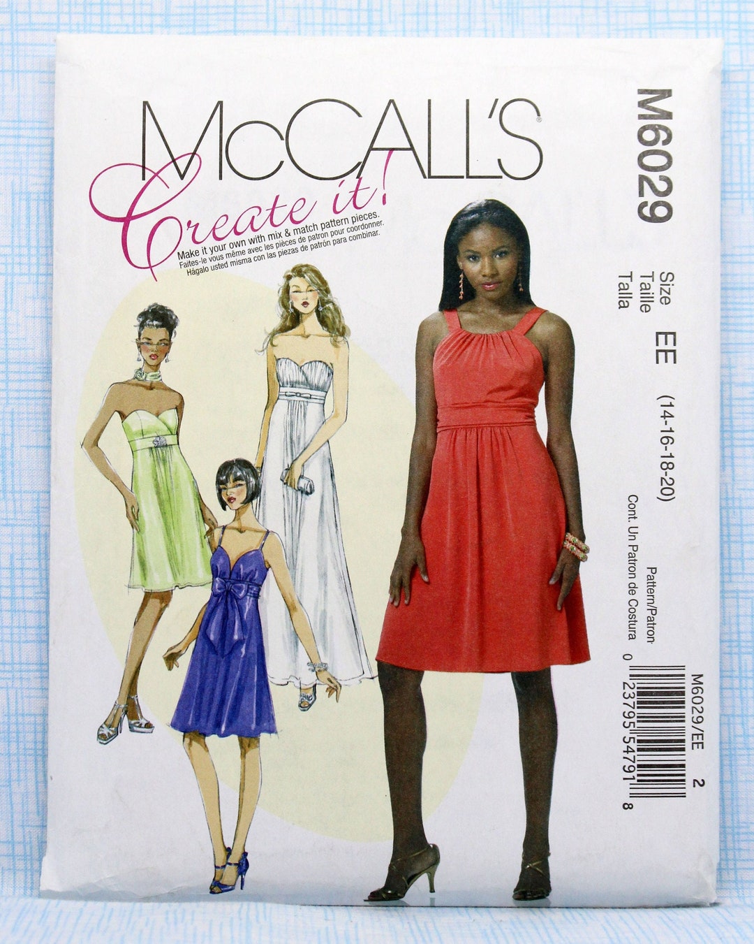 Mccall's Sewing Pattern 6029 Misses' Raised Waist - Etsy