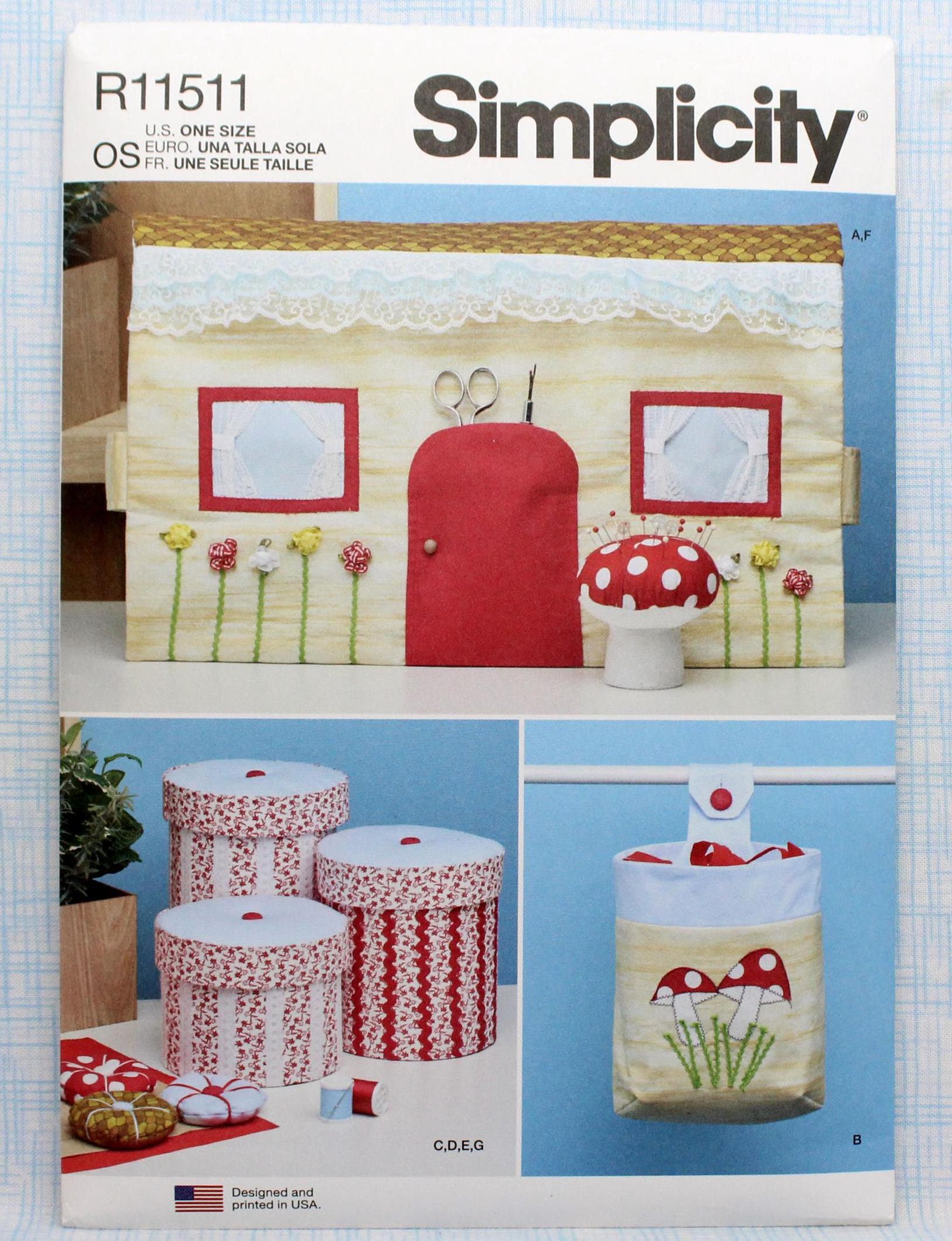 Simplicity Sewing Pattern R11511, Sewing Room Accessories, Uncut/ff ...