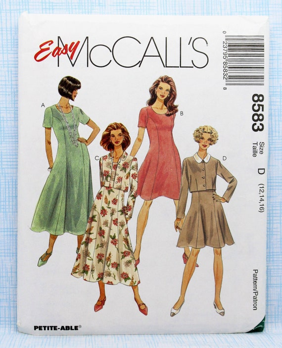 Buy Mccall's Sewing Pattern 8583, Misses' Unlined Jacket and Dress in Two  Lengths, Uncut/ff, Misses' Size 12 14 16 Online in India 