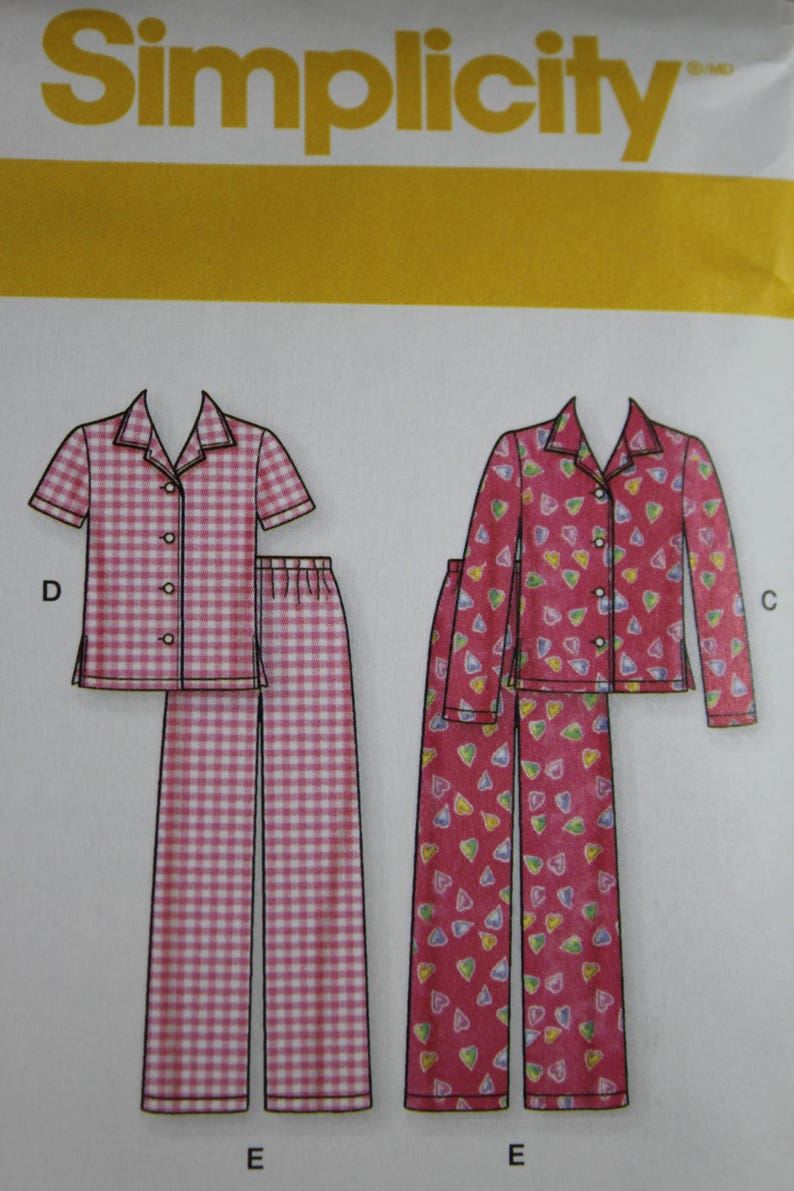 Outils Cuisine Maison Simplicite Pour Enfants Patron De Couture Facile 1043 Pyjama Tops Et Pantalon Ram Mount Co Uk