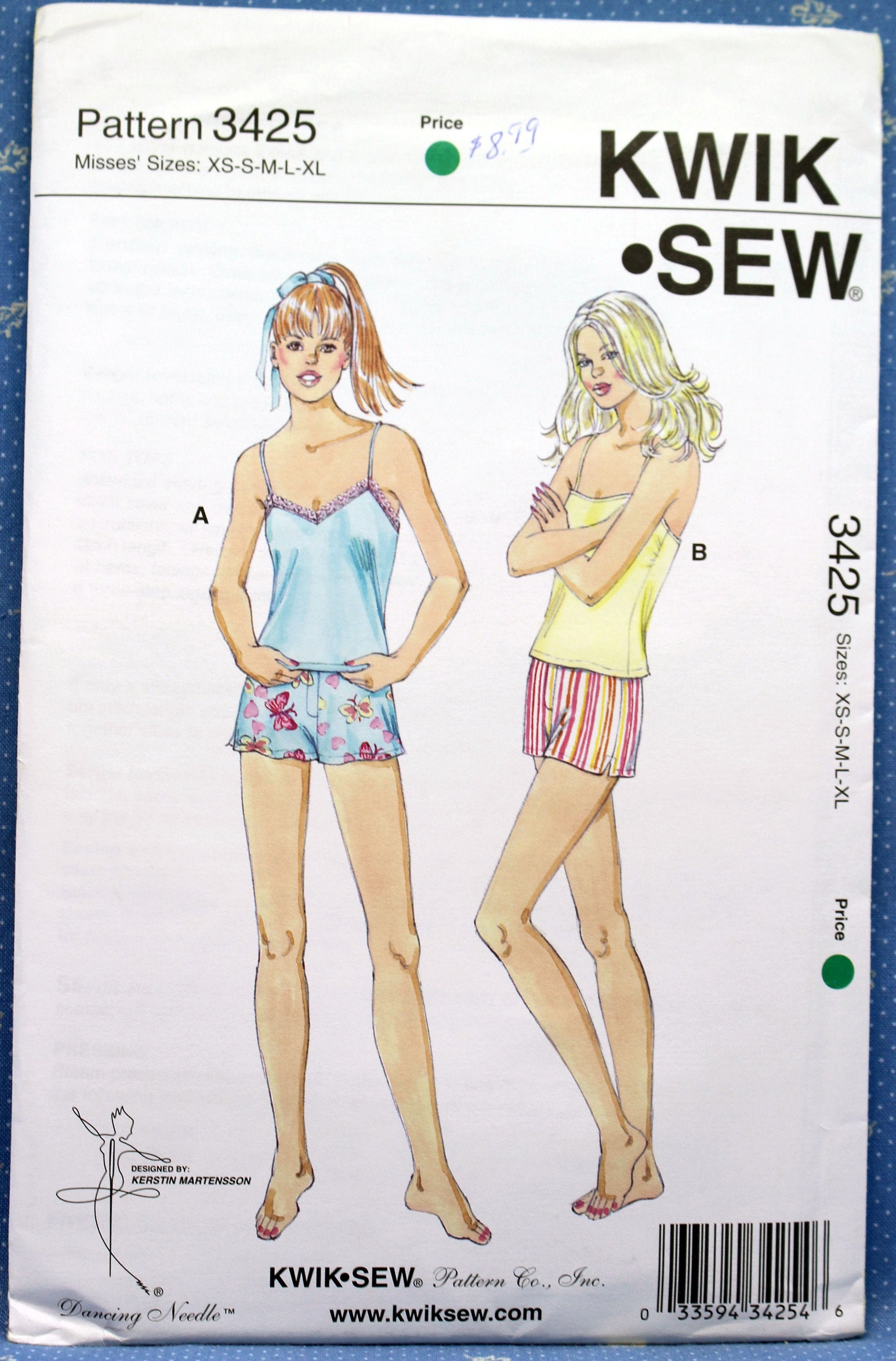 Misses' Short Knit Pajamas Sewing Pattern Kwik Sew 1850 Uncut/Unopened Misses' Size XS S M L Misses' Short Knit Pajamas Sewing Pattern Kwik Sew 1850 Uncut/Unopened Misses' Size XS S M L