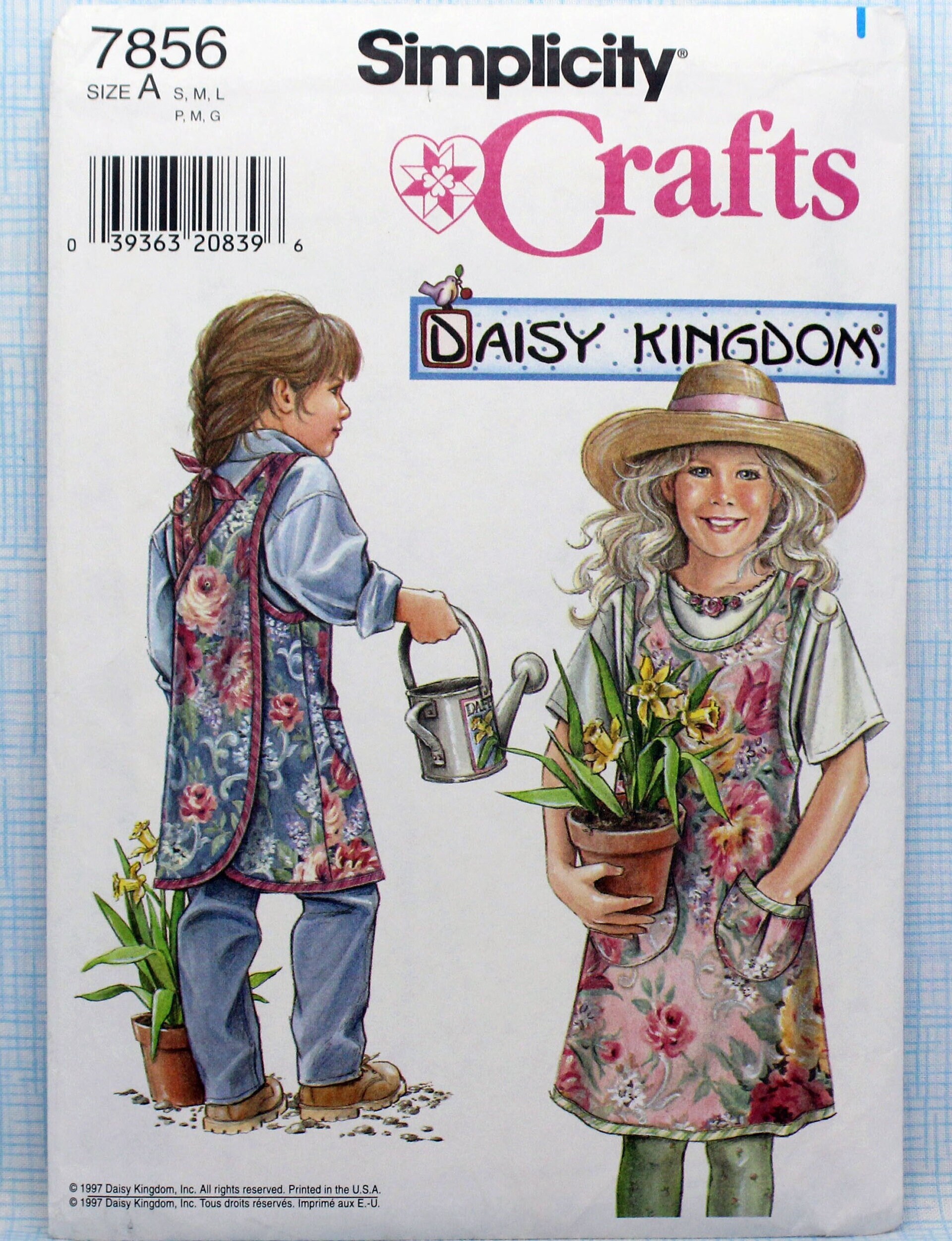 simplicity-sewing-pattern-7856-child-s-and-girls-apron-uncut-ff-childs-girls-size-s-m-l-wrap-around-apron-sewing-pattern-etsy