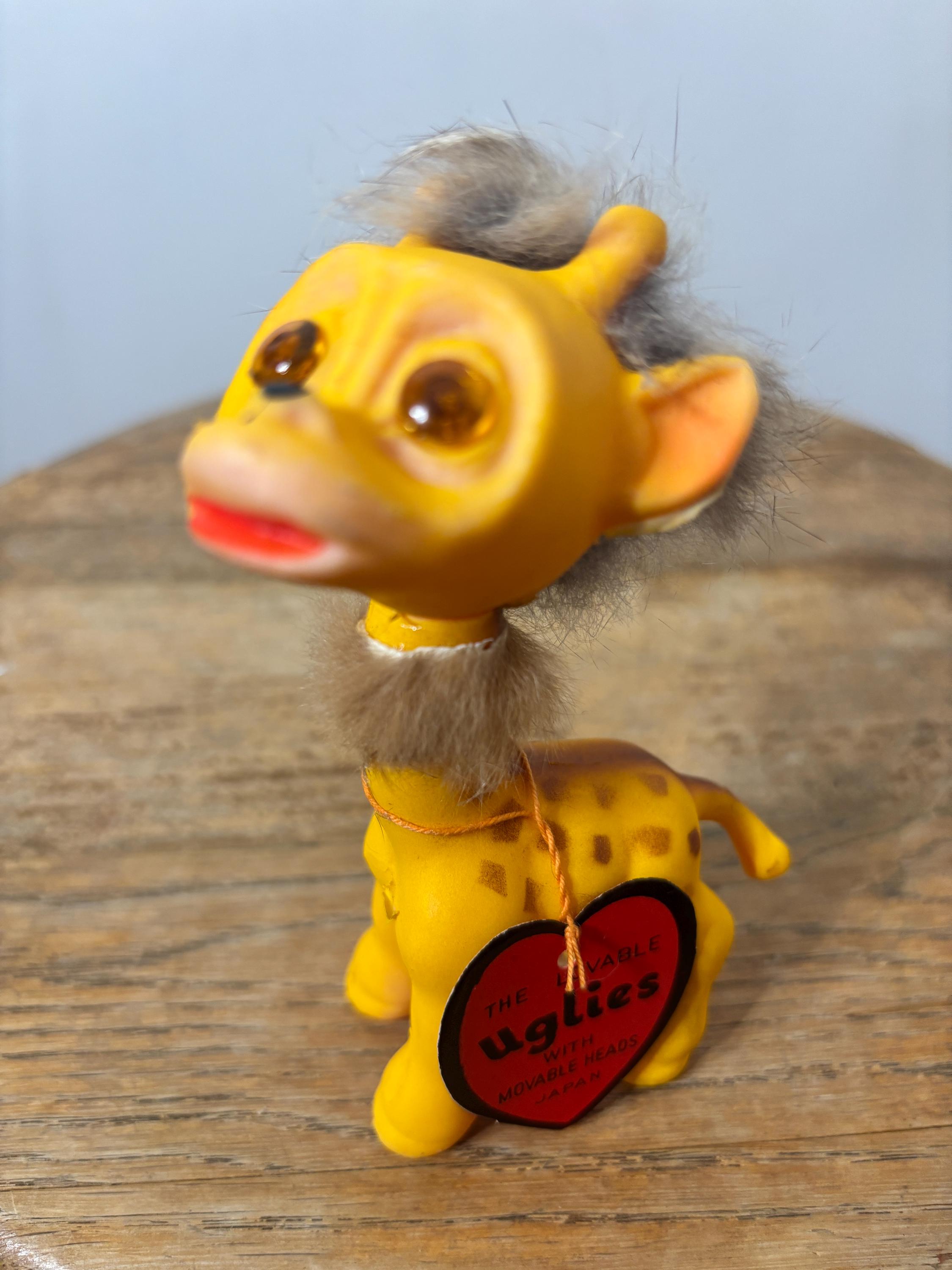 1960s Lovable Uglies Giraffe Troll Doll NWT Kamar Rare Vintage