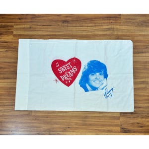 Vintage 1970s Donny Osmond Sweet Dreams Pillowcase Teen Idol Rare