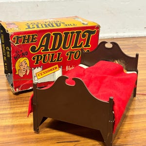 1970s Vintage Novelty Adult Pull Toy by Freed Novelty Inc.