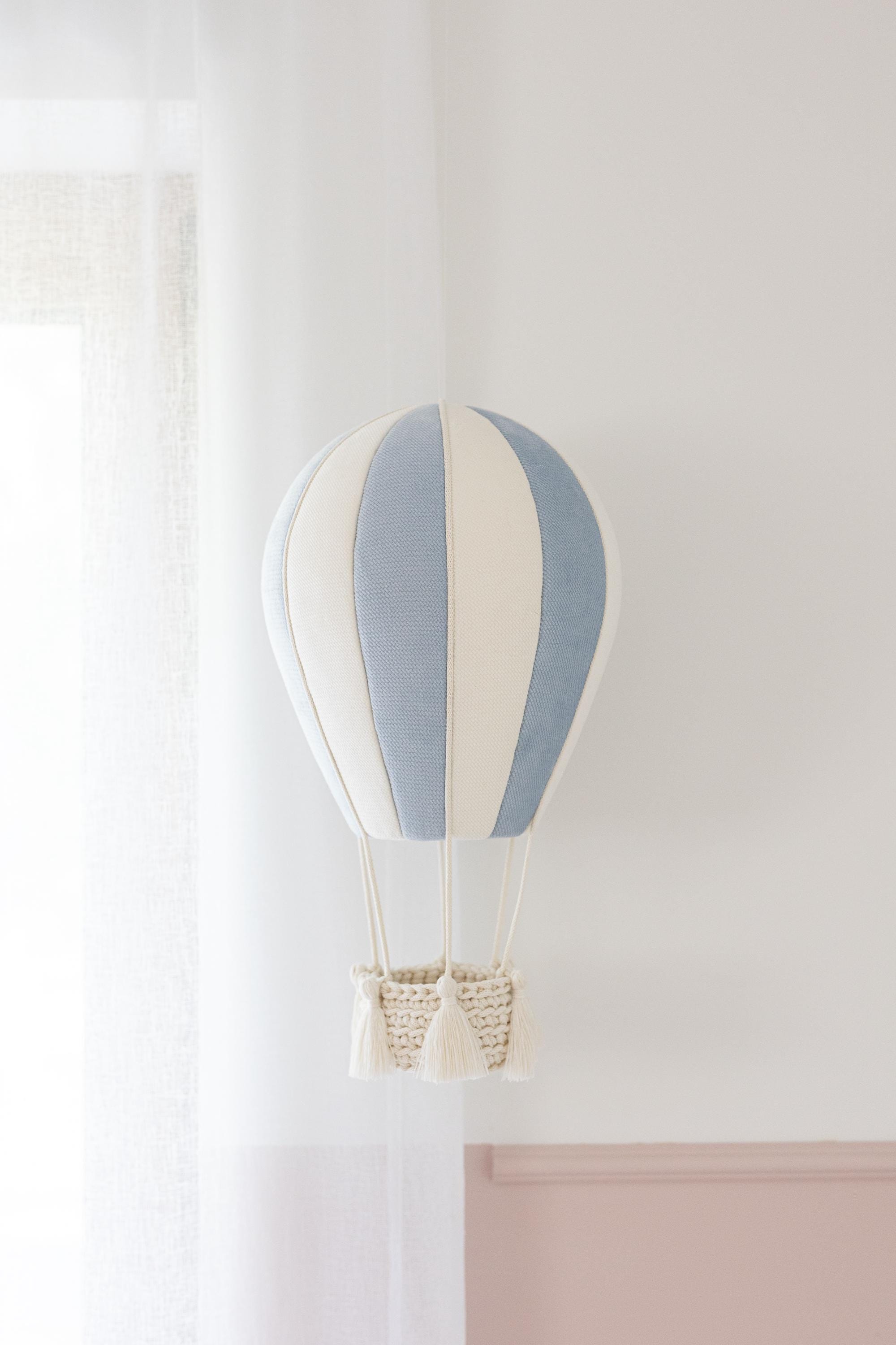 Handmade Baby Blue Hot Air Balloon Nursery Decor: Wall Hanging - Etsy