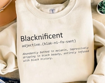 Black History SVG PNG, Blacknificent Definition Svg, Black Girl Magic Design, Black History Month Shirt Png, African American Pride Files